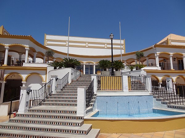 Entrance to main restaurant at Aldiana Andalusien