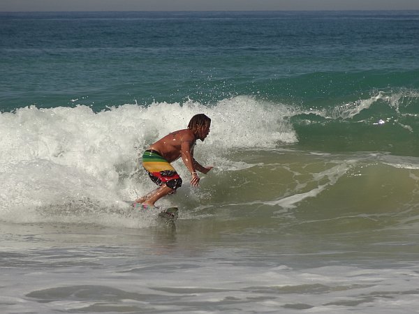 Surfer at La Barrosa beach