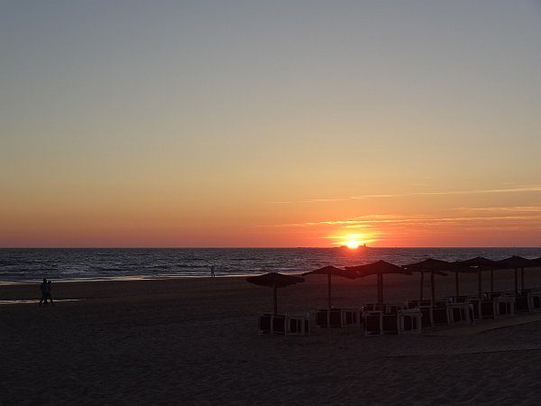 Sunset at Novo Sancti Petri beach