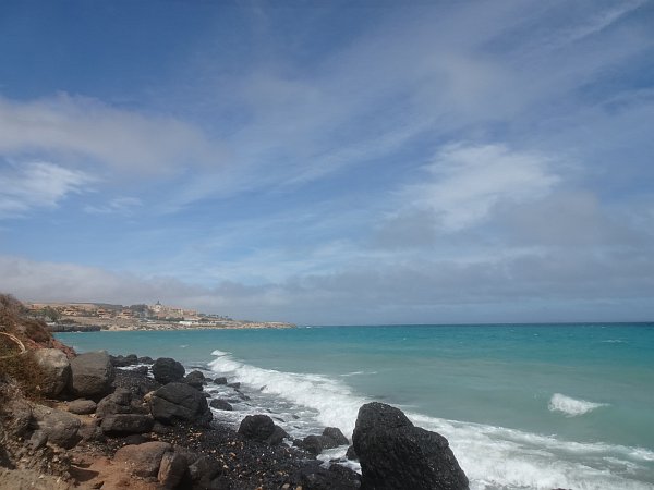 Rocky section at Costa Calma beach