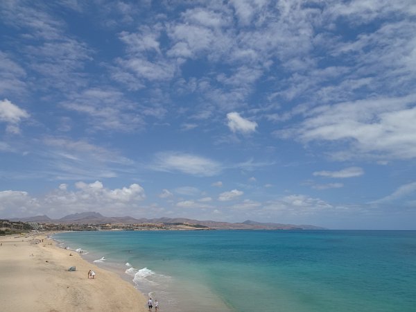 View from southern end of Costa Calma main beach