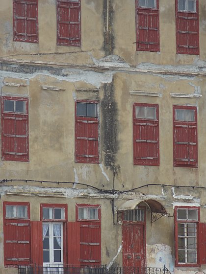 House facade at Chania Venetian harbour