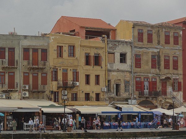Harbour front in Chania