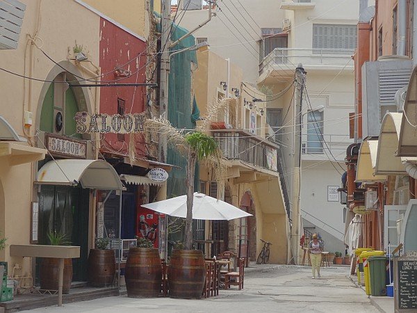 Street in old town near harbour