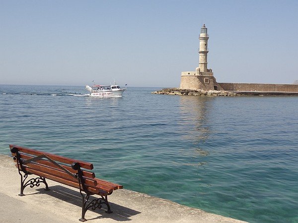 Lighthouse in Chania harbour
