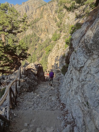 Descent into Samaria gorge<