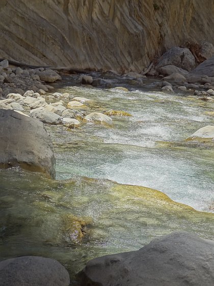 River Tarraios in lower section of gorge