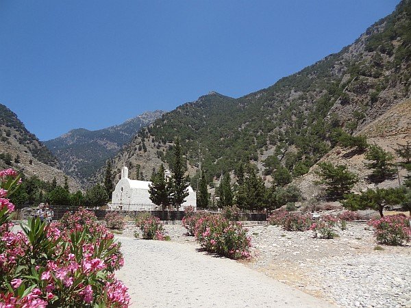 Agia Roumeli church near exit of Samaria gorge