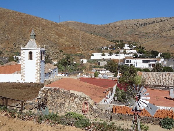 Betancuria church seen from behind Casa Priness Arminda hotel