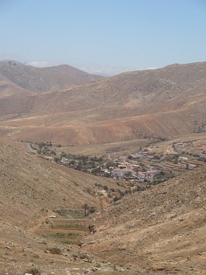 Betancuria seen from surrounding mountains