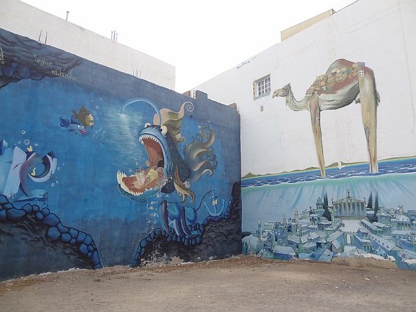 Wall murals at Gran Tarajal