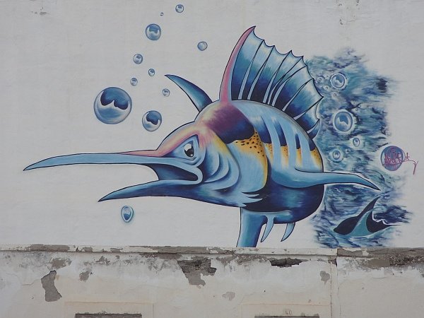 Wall mural at Gran Tarajal
