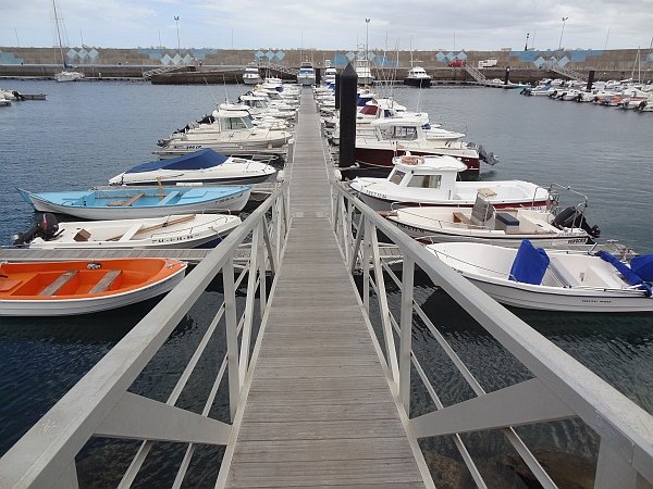 Boats in Gran Tarajal harbour