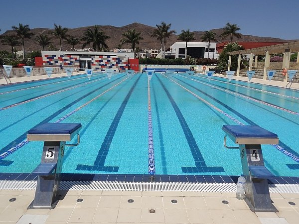 Olympic swimming pool at Las Playitas resort