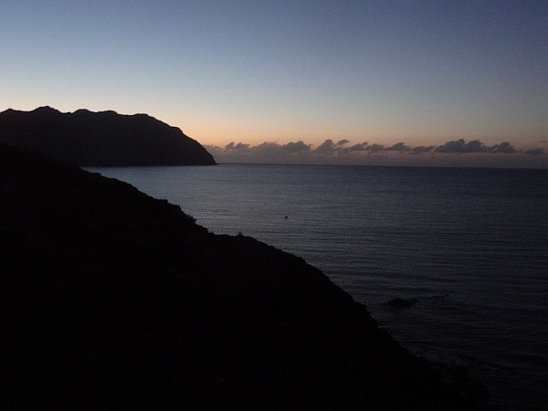 Sunrise scene near las Playitas resort