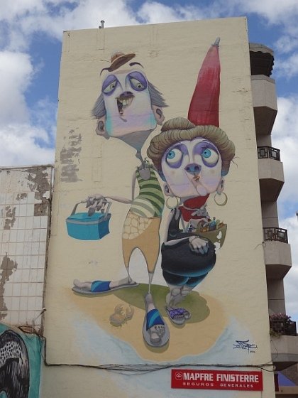 Wall mural at house in Gran Tarajal