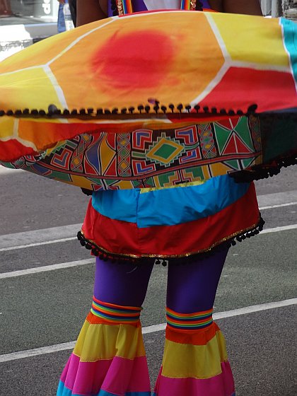 Colourful carnival costume