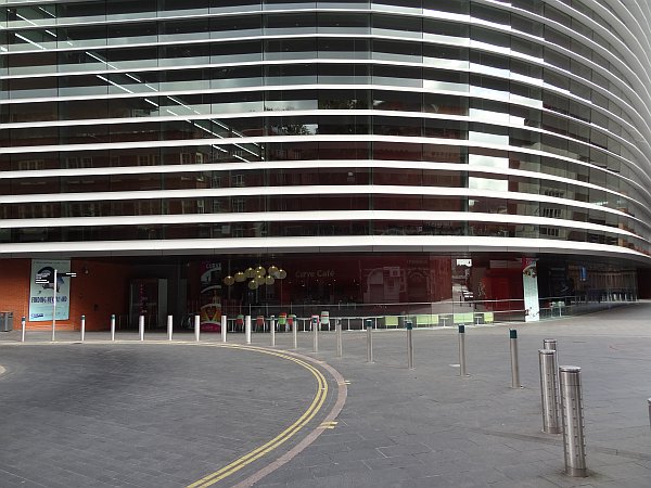 Curve Theatre from Orton Place