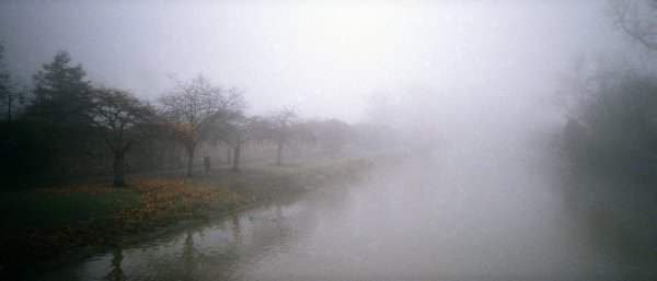 Fog at River Soar in Abbey Park, Leicester