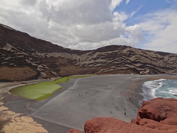 Green lagoon at El Golfo