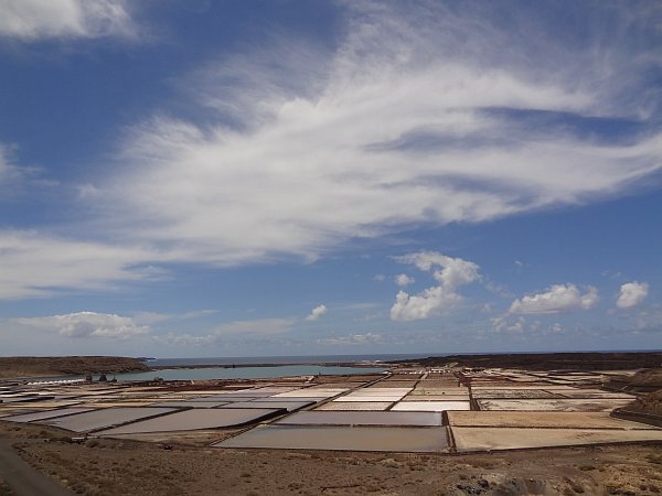 Salt pans at Salinas de Janubio