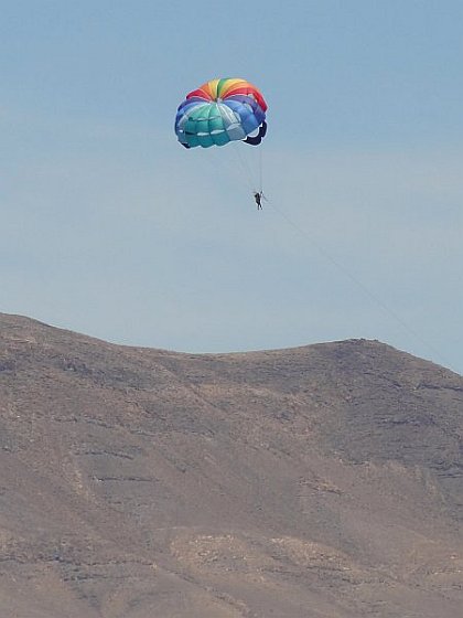 Parasailing near Playa Blanca