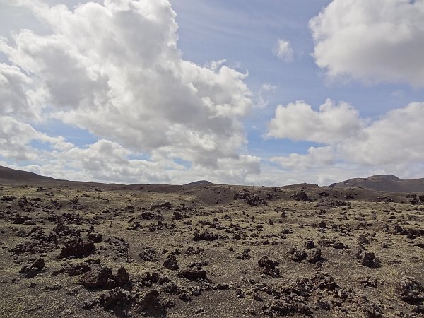 Lava field in Los Volcanes nature park