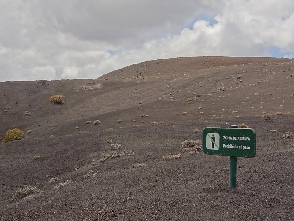 Volcanic landscape in Timanfaya park