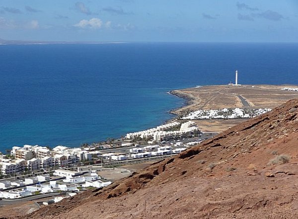 Punta Pechiguera light house from Montana Roja (Playa Blanca)