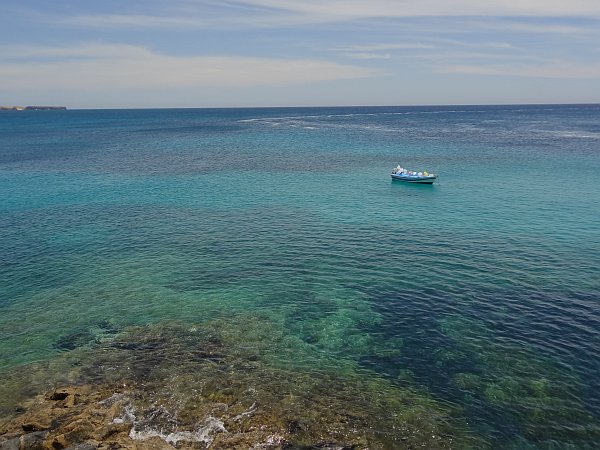 Boat near Playa Blanca harbour