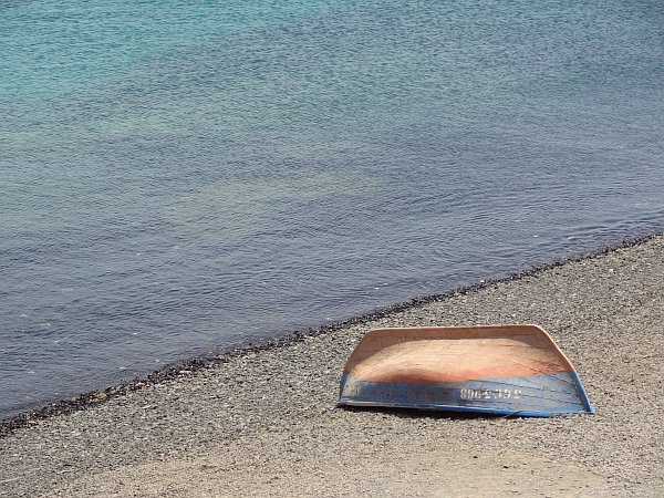 Beached Boat in Playa Blanca harbour