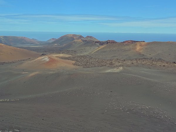 Volcanic landscape in Timanfaya National Park