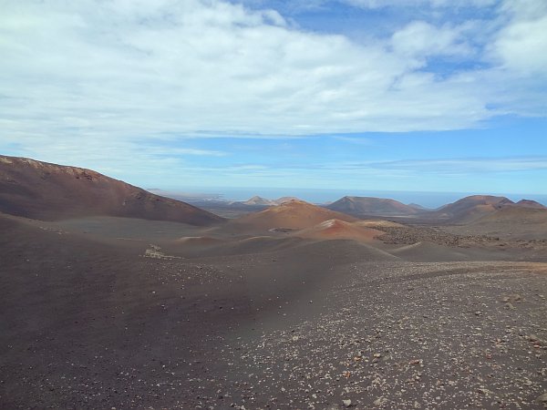 Volcanic landscape in Timanfaya National Park