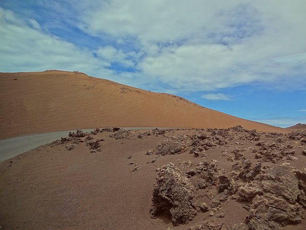 Road through Timanfaya National Park