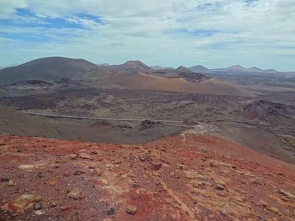 Volcanic landscape in Timanfaya National Park