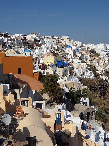 Oia on caldera side