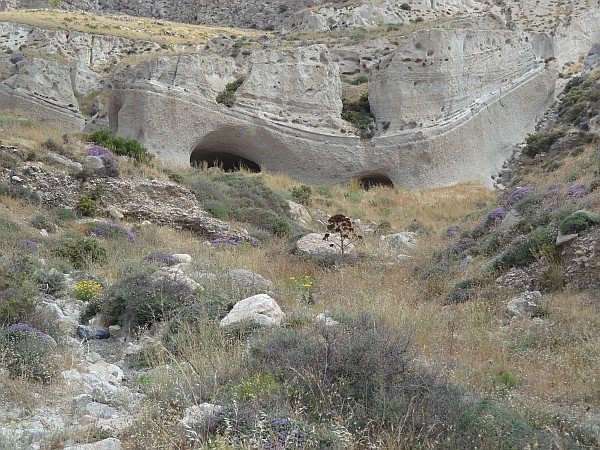 Rock formation at foot of Mesa Vouna mountain
