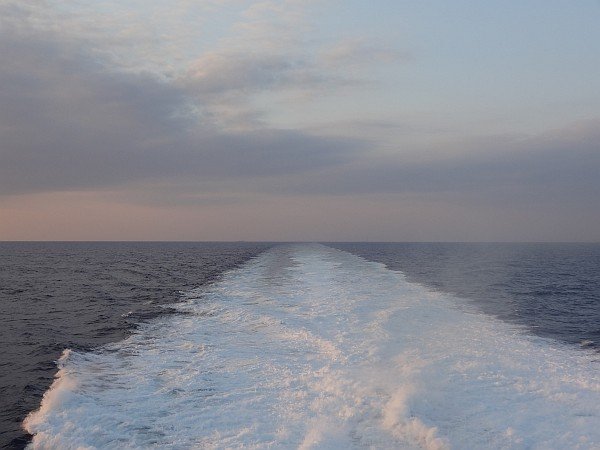 On ferry to Crete