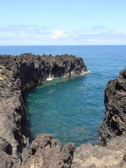 Coastal rock formation at Ponta da Ferraria