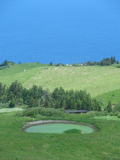 View to north coast from Sete Cidades crater rim