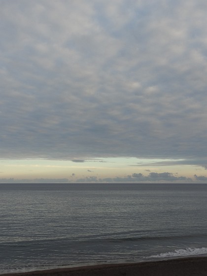Strange cloud formation at Milicias Beach