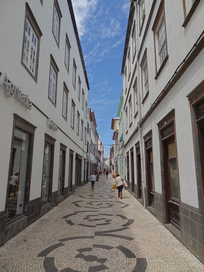 Street in centre of Ponta Delgada