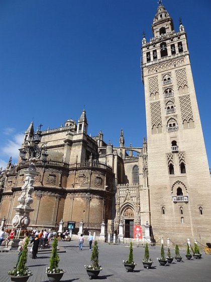 Seville Cathedral with Giralda tower
